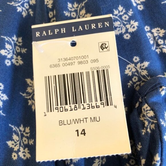 Polo Ralph Lauren Blue Floral Baby Doll Dress with Pockets - Picture 13 of 13